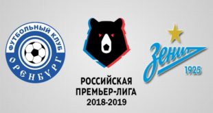 Оренбург – Зенит прогноз на матч 16 сентября 2018