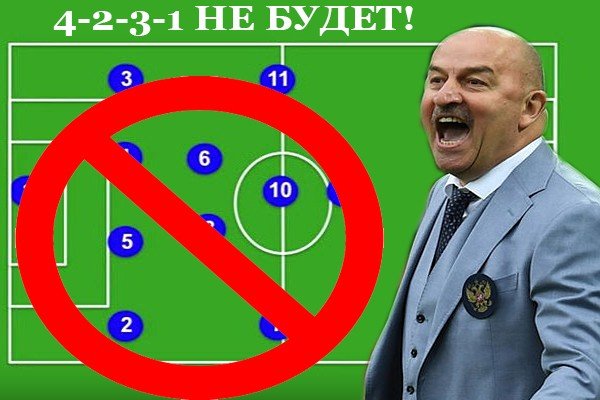 тактика России 4-2-3-1