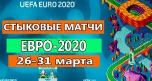 Стыковые матчи отбора ЧЕ-2020 по футболу: участники, календарь, результаты