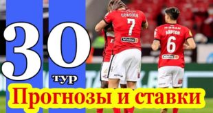 Прогнозы и ставки на матчи 30 тура РПЛ 2020-2021
