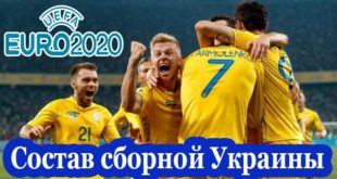 Состав сборной Украины на Евро-2021 по футболу