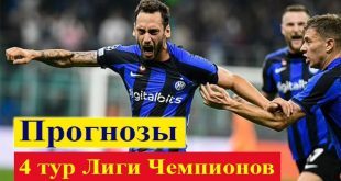 Прогнозы на матчи 4 тура Лиги Чемпионов 11-12 октября 2022