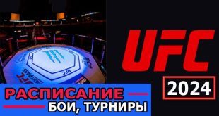 Расписание UFC (MMA) 2024: календарь турниров и боёв ЮФС