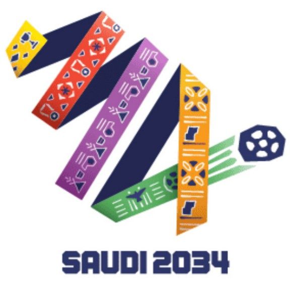 Логотип ЧМ 2034 по футболу